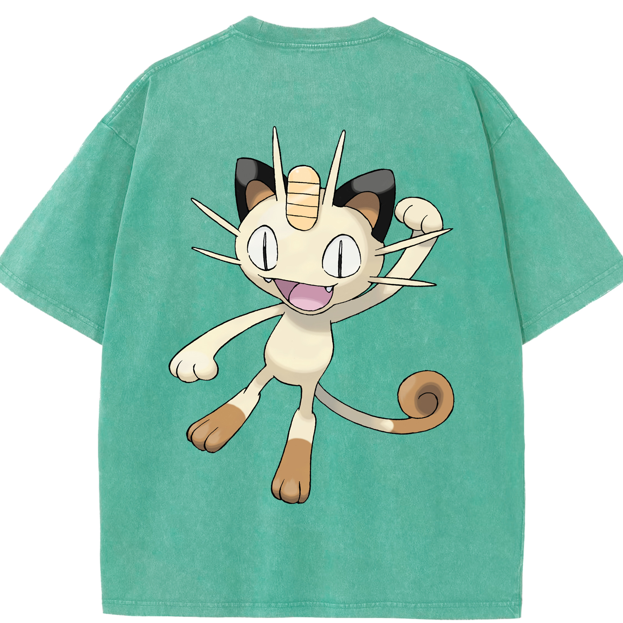 （画像用） ポケットモンスター Pokémon 綿100% ヴィンテージ風 半袖Tシャツ（背面プリント）